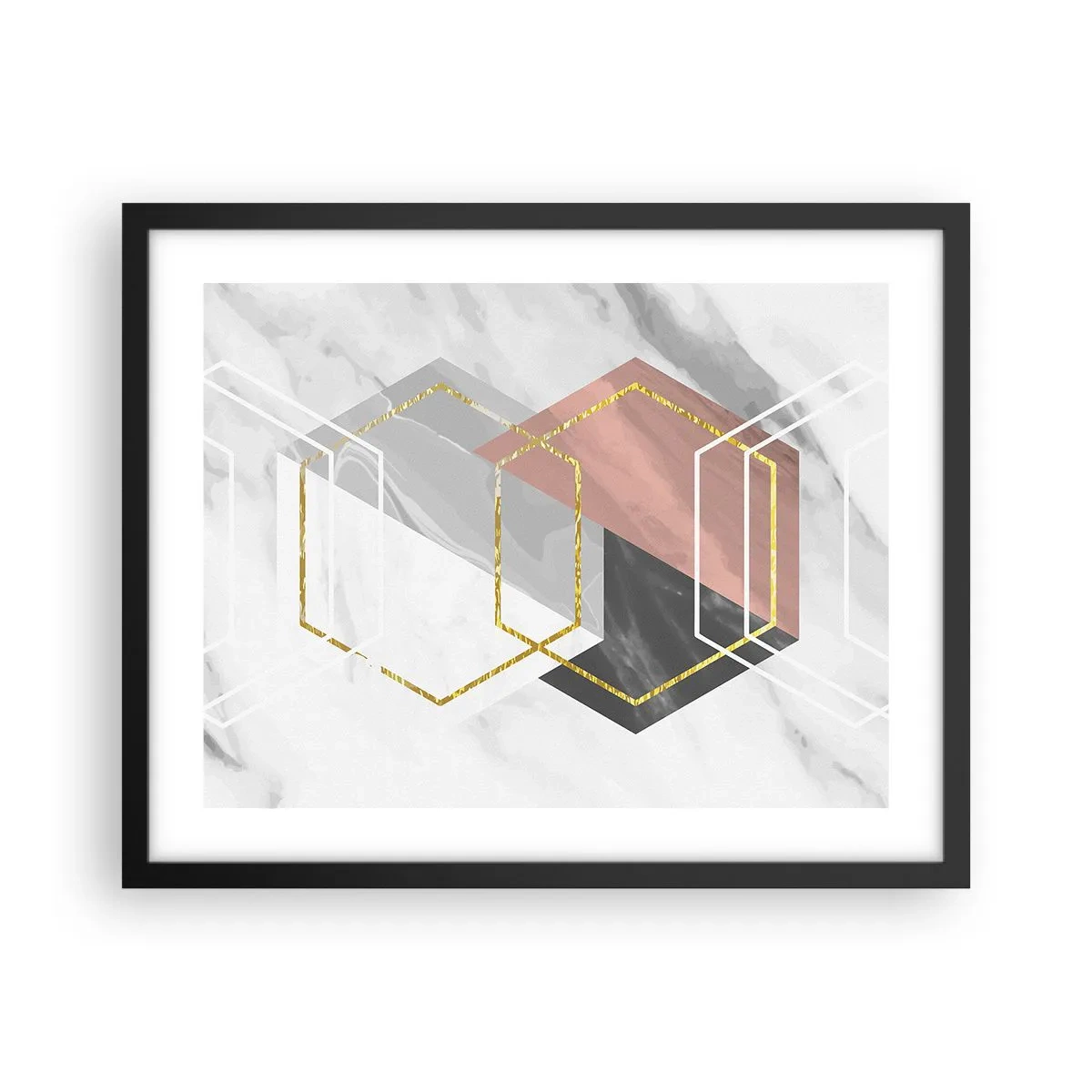 Plakat i sort ramme - Kædesammensætning - 50x40 cm