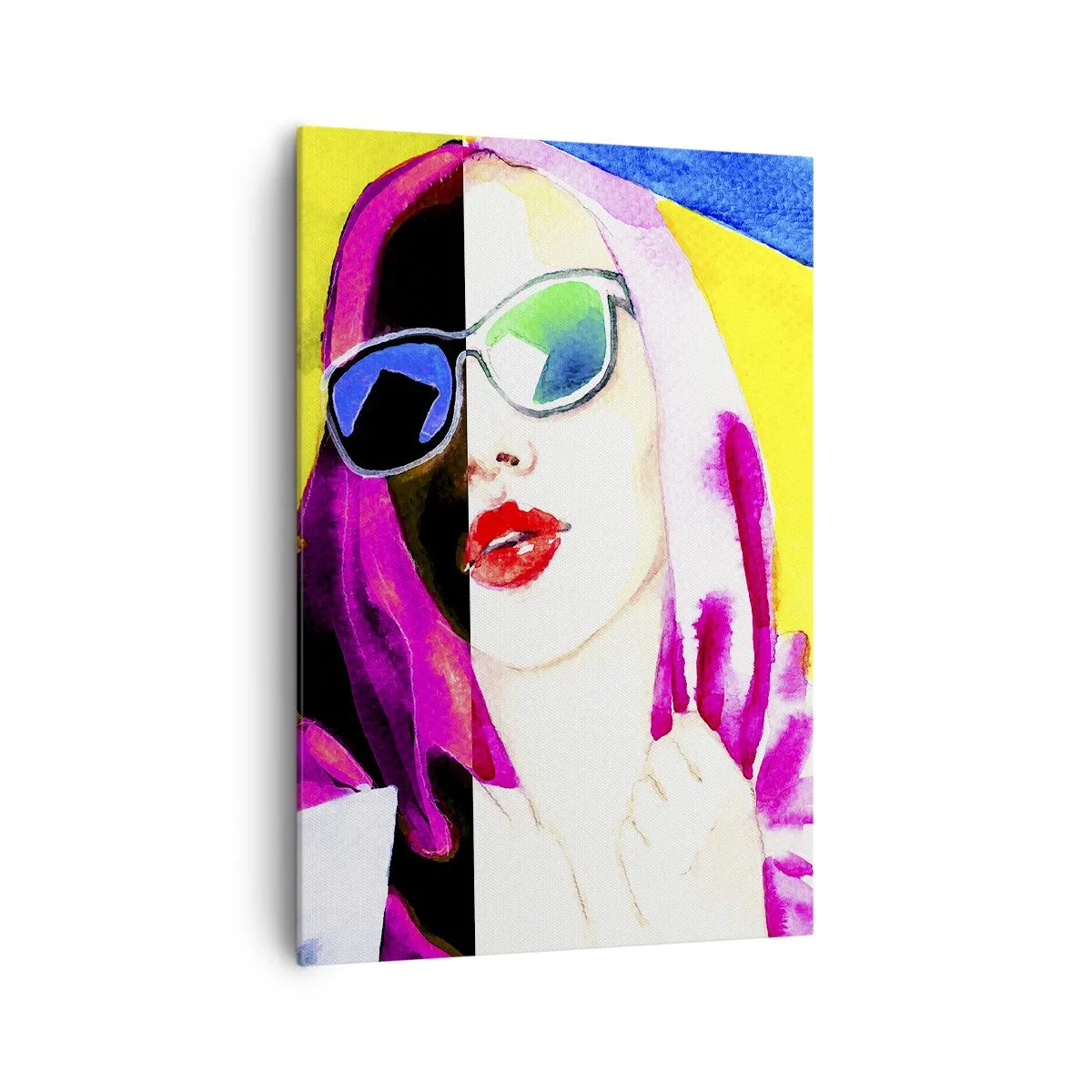 Lærredstryk - Billede på lærred - Jeg er ikke hvid, og jeg er ikke sort - 70x100 cm