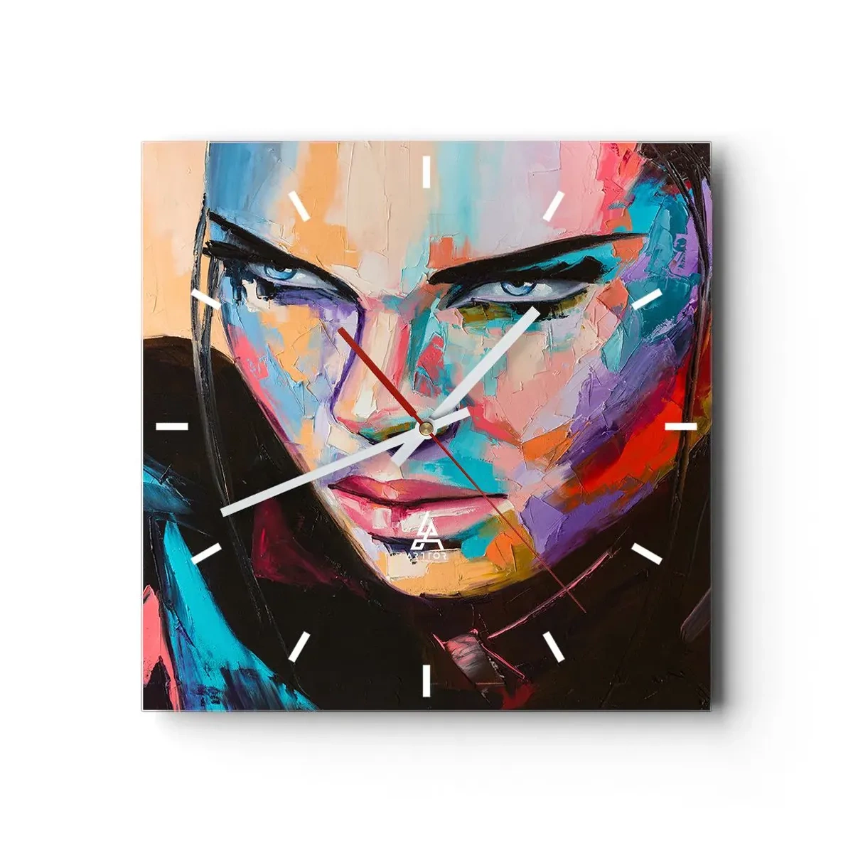 Vægur, Uret - Vild i hjertet - 40x40 cm