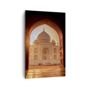 Lærredstryk - Billede på lærred - Et monument over overjordisk kærlighed - 80x120 cm