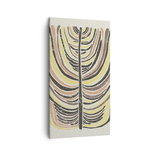 Lærredstryk - Billede på lærred - Levende abstraktion - 45x80 cm