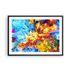 Plakat i sort ramme - In medias res - 70x50 cm