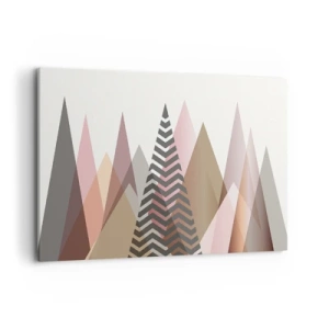 Lærredstryk - Billede på lærred - Pyramide udsigt - 120x80 cm