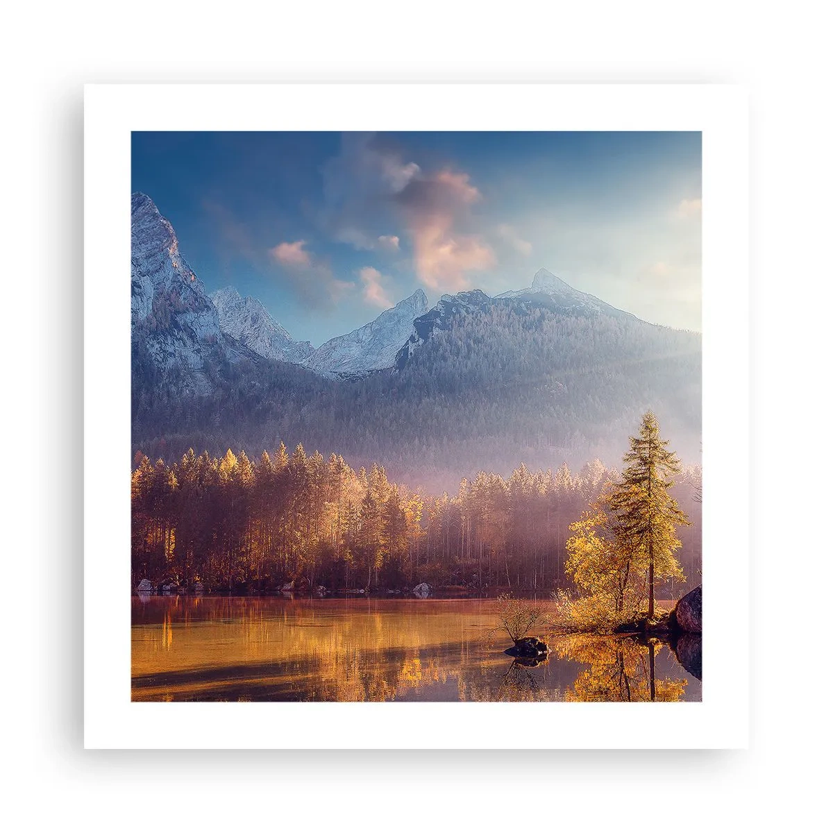 Plakat - I bjerge og dale - 50x50 cm