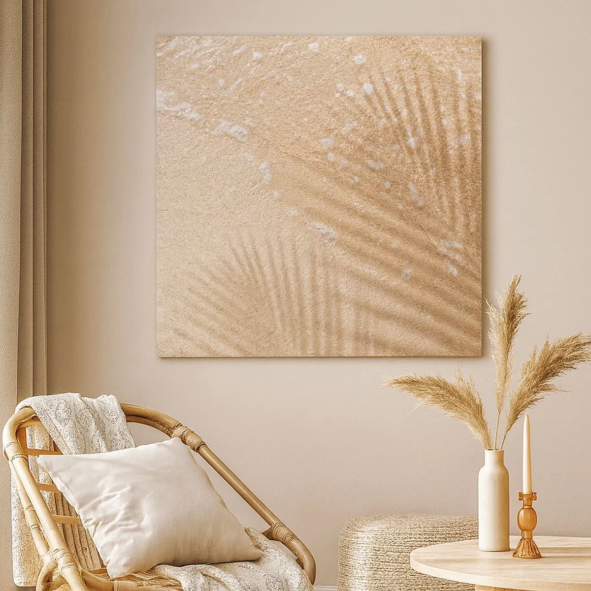 Lærredstryk - Billede på lærred - Skyggen af en varm sommer - 30x30 cm