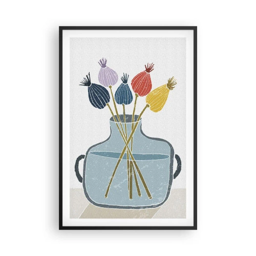 Plakat i sort ramme - Som et valmuefrø - 61x91 cm