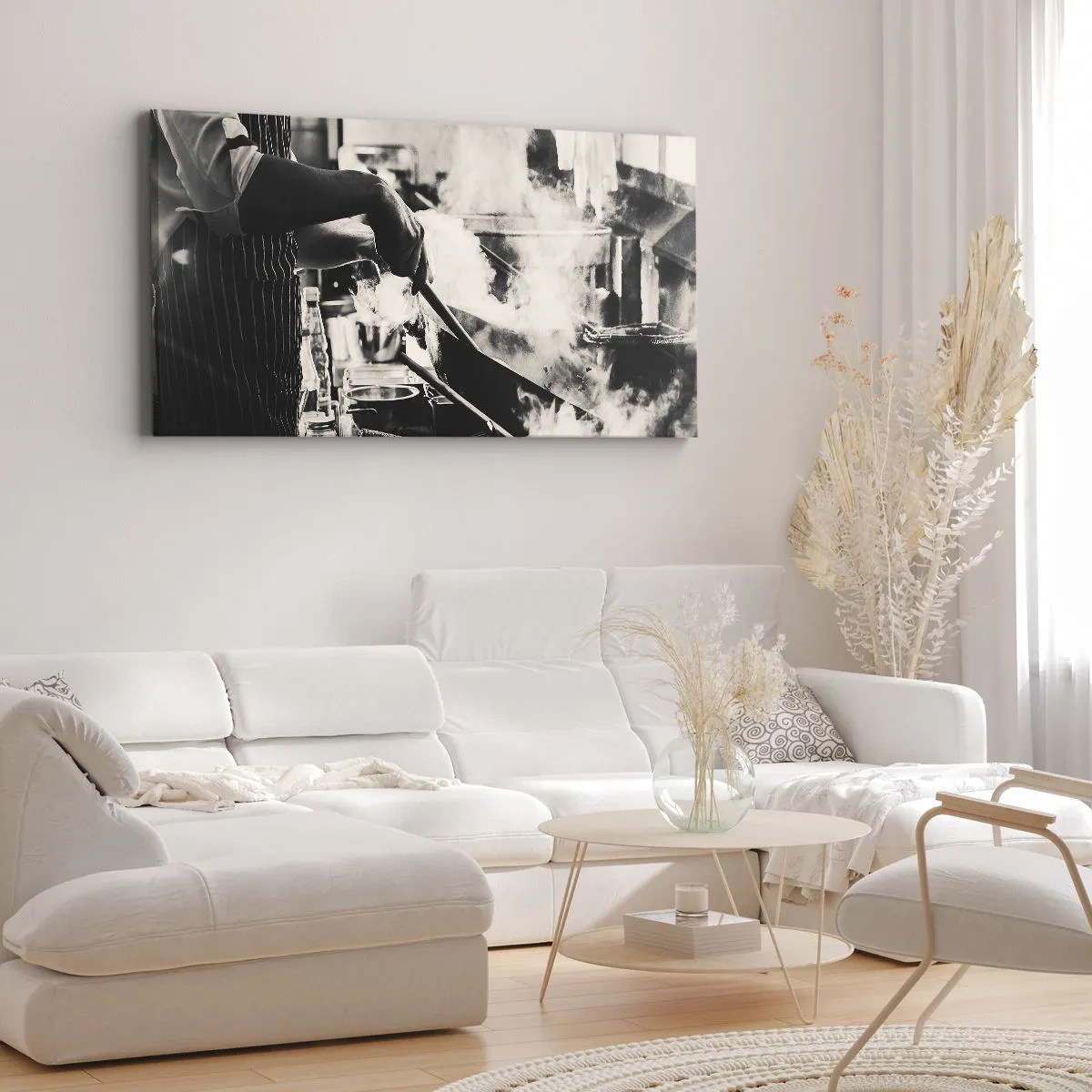 Lærredstryk - Billede på lærred - Smagernes alkymi - 140x50 cm