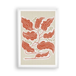 Plakat i hvid ramme - Folk og koral - 61x91 cm