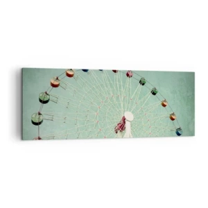 Lærredstryk - Billede på lærred - Vi inviterer dig til at lege - 140x50 cm