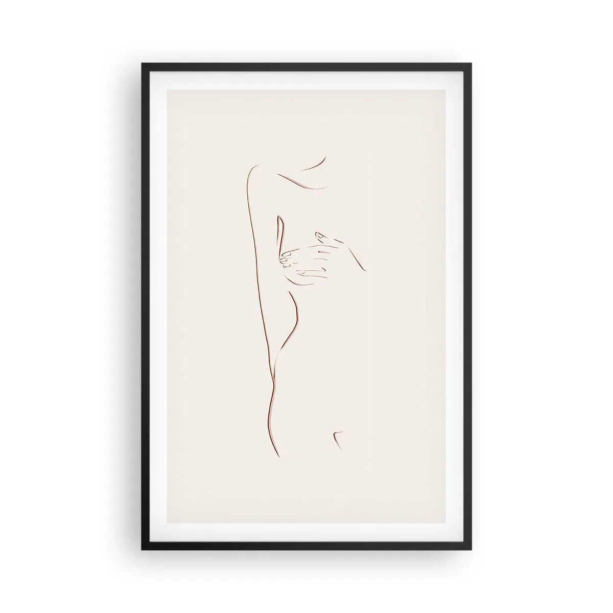 Plakat i sort ramme - Begærets form - 61x91 cm
