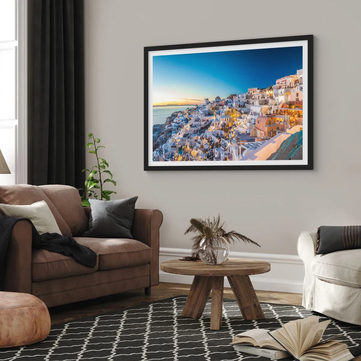 Plakat i sort ramme - Essensen af græskhed - 70x50 cm