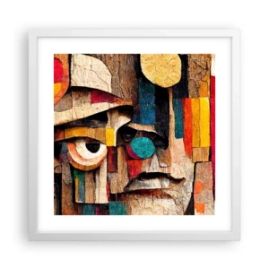 Plakat i hvid ramme - Jeg kan se dig... - 40x40 cm