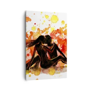 Lærredstryk - Billede på lærred - Og der var lys - 80x120 cm