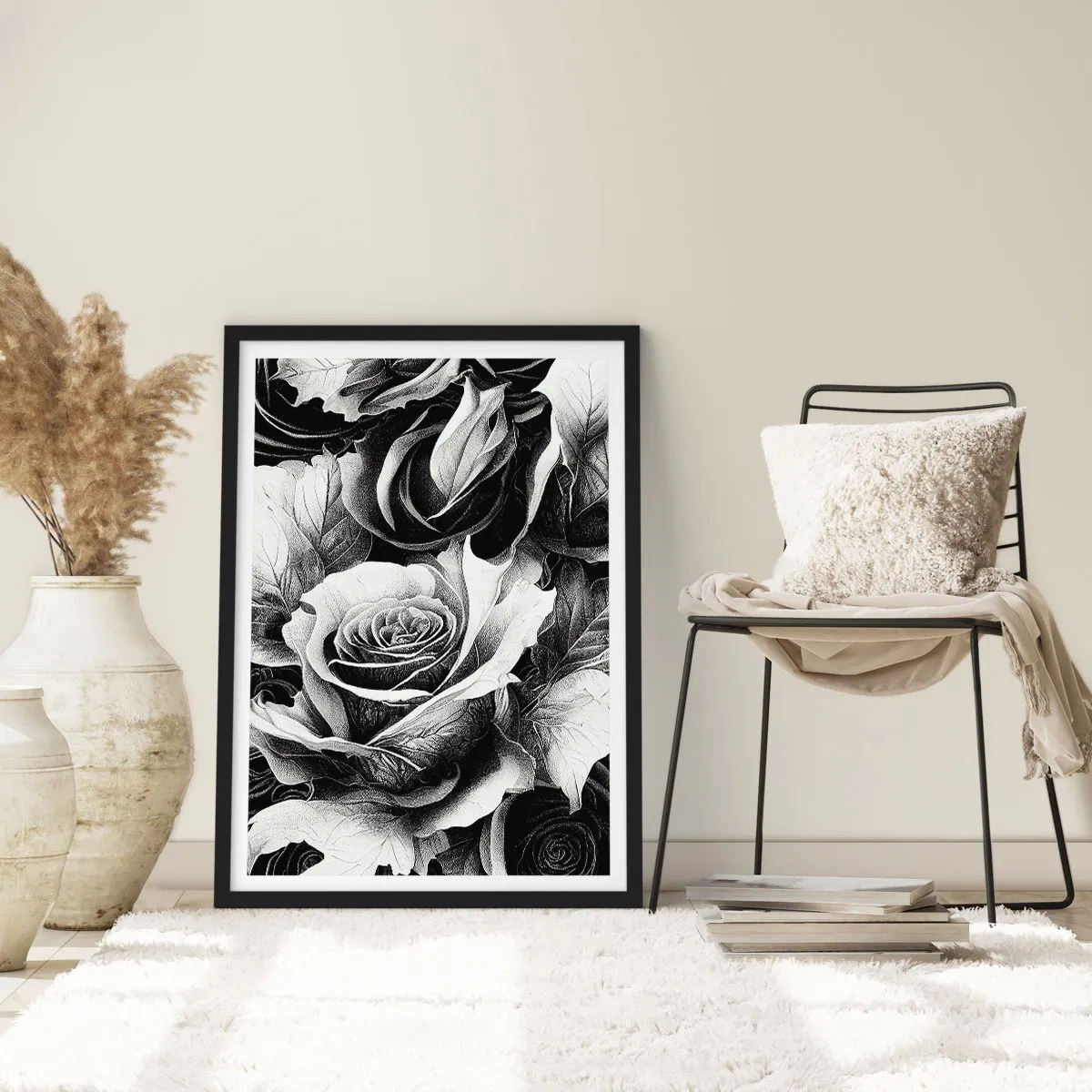Plakat i sort ramme - Altid dronning - 70x100 cm