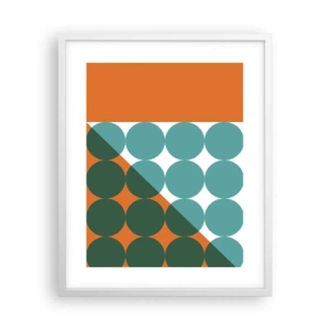 Plakat i hvid ramme - Op og over - 40x50 cm