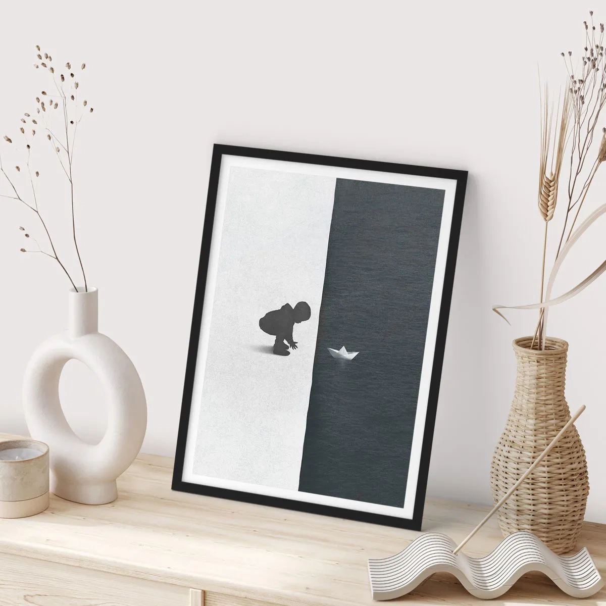 Plakat i sort ramme - Stor ekspedition - 40x50 cm