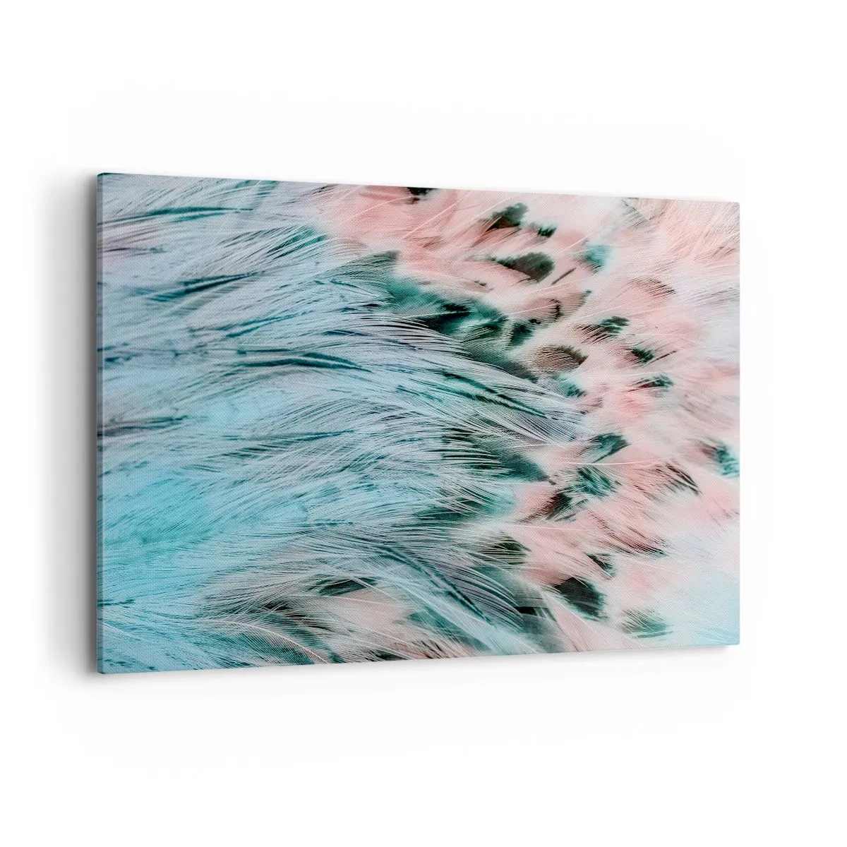 Lærredstryk - Billede på lærred - Safir lyserød fnug - 100x70 cm