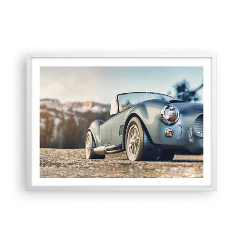 Plakat i hvid ramme - Fordi stil betyder noget - 70x50 cm