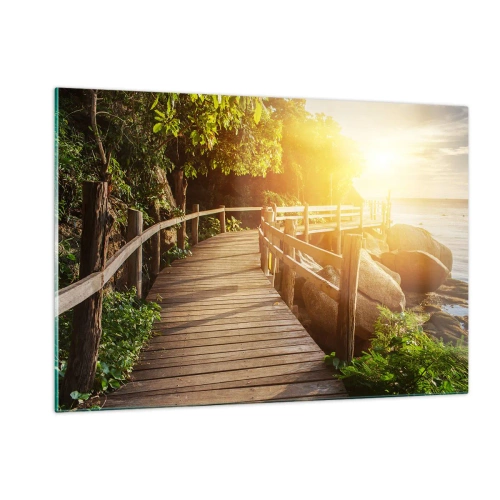 Billede på glas - Endnu et sving, endnu et under - 120x80 cm