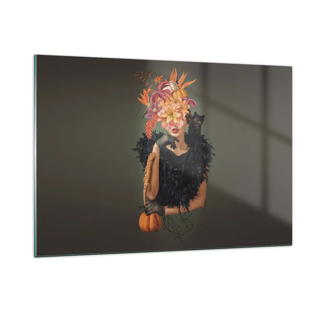 Billede på glas - Heksens fortryllelse - 120x80 cm