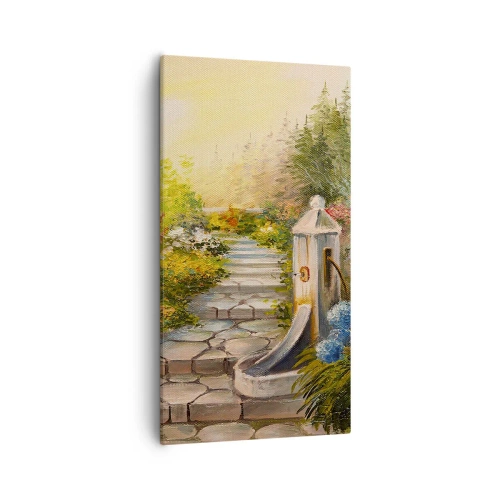 Lærredstryk - Billede på lærred - I fuld blomstring - 55x100 cm