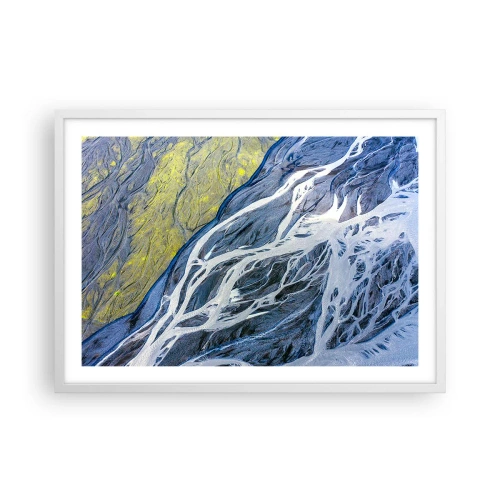 Plakat i hvid ramme - Naturens hulemalerier - 70x50 cm