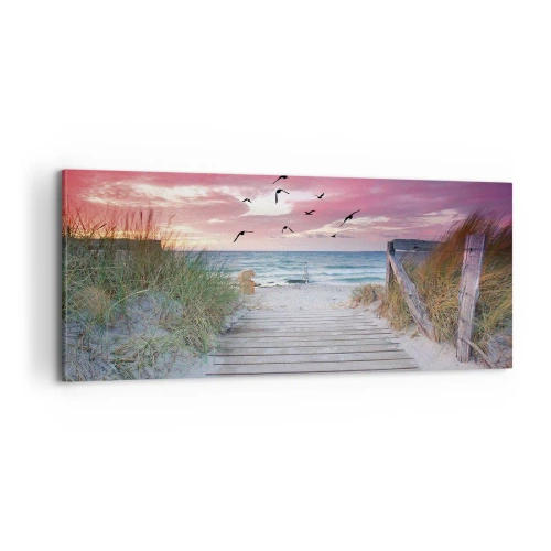 Lærredstryk - Billede på lærred - Baltisk indtryk - 100x40 cm