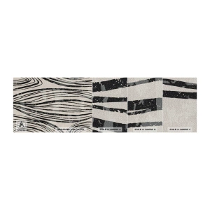 Prøve Fototapet Premium Canvas - Et spild af linjer - Abstraktion, Linjer, Moderne - 100x30 cm