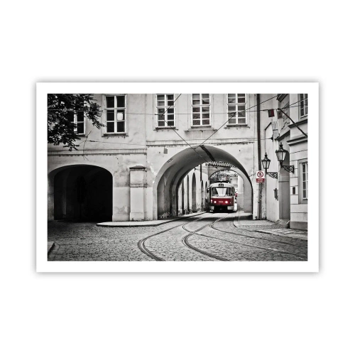 Plakat - Gennem byens labyrint - 91x61 cm