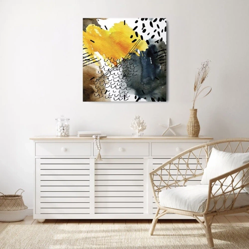 Vægur, Uret - Et møde mellem elementerne - 40x40 cm