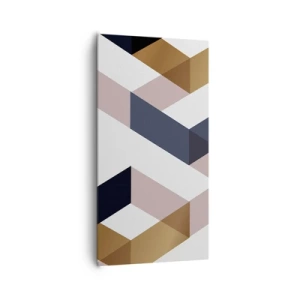 Lærredstryk - Billede på lærred - Planer og vinkler - 65x120 cm