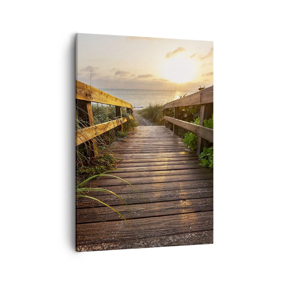 Lærredstryk - Billede på lærred - Og direkte til kysten - 50x70 cm