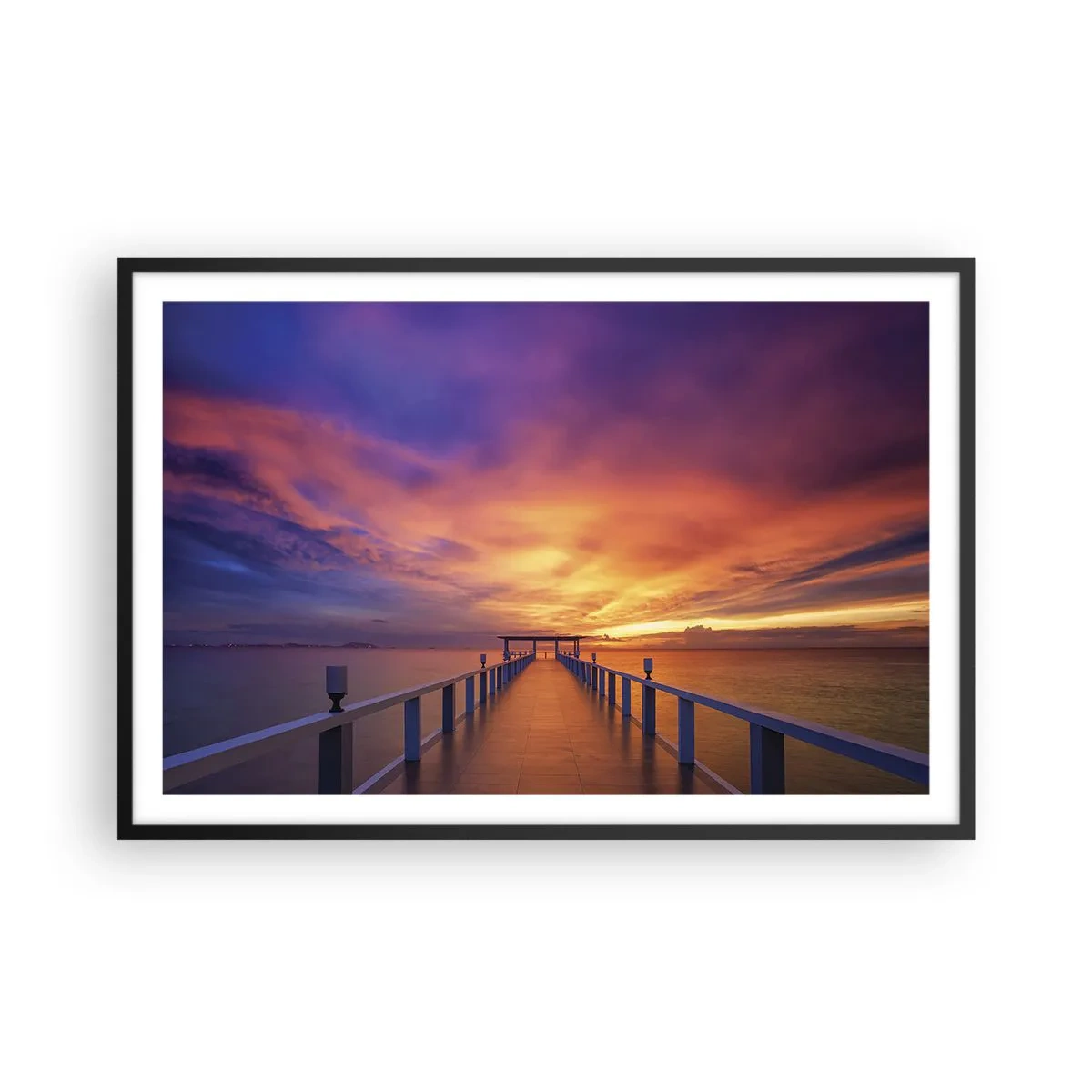 Plakat i sort ramme - Uden ende - 91x61 cm