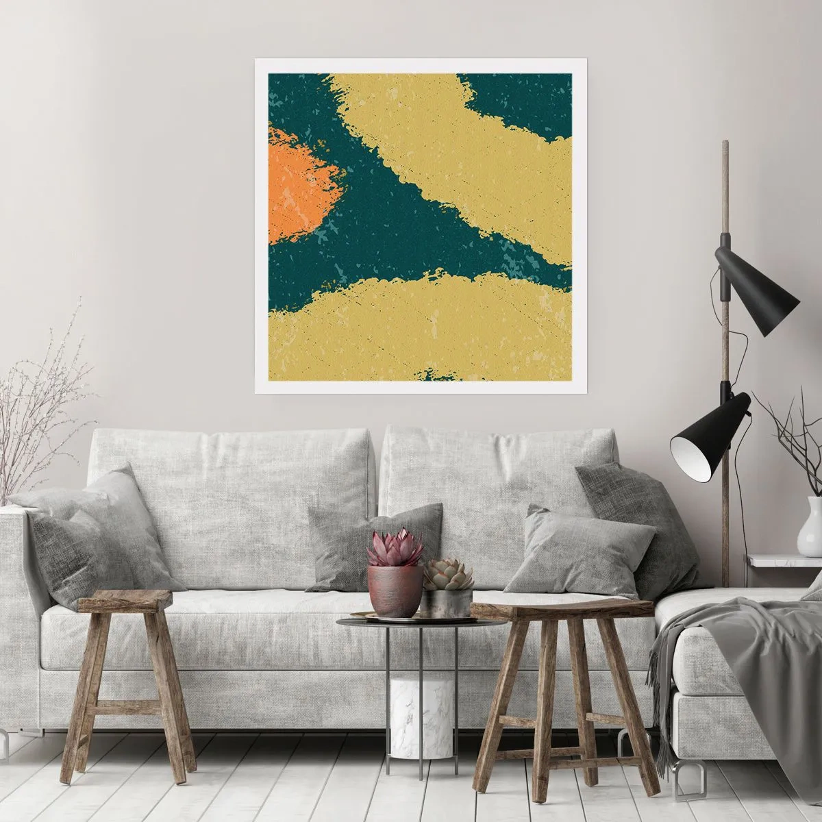 Plakat - Abstraktion - i slowmotion - 30x30 cm