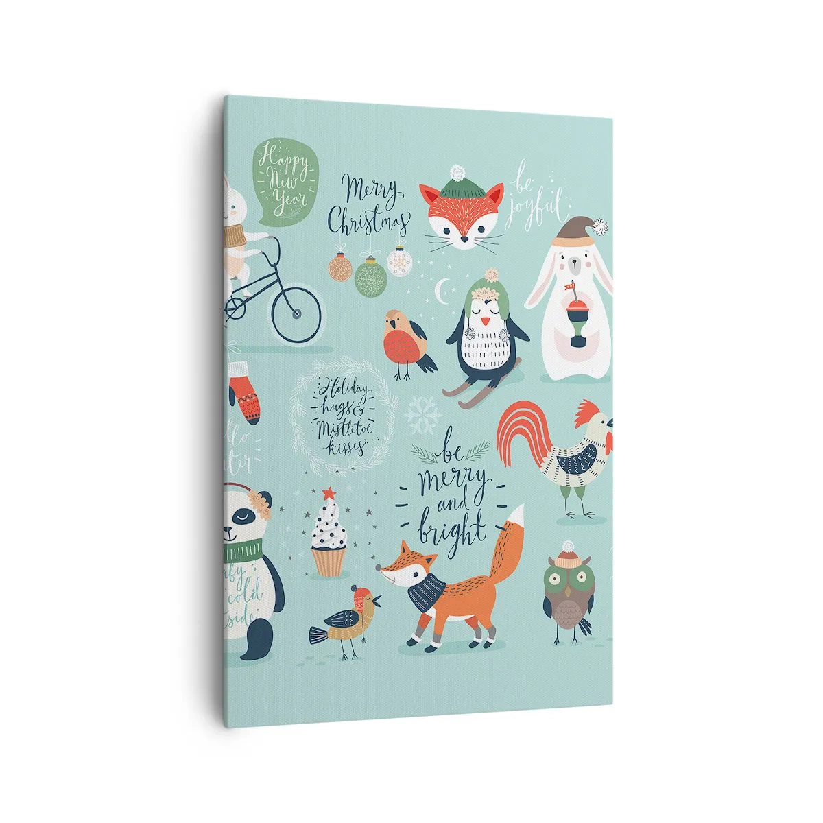 Lærredstryk - Billede på lærred - Må det altid være jul allerede nu! - 70x100 cm