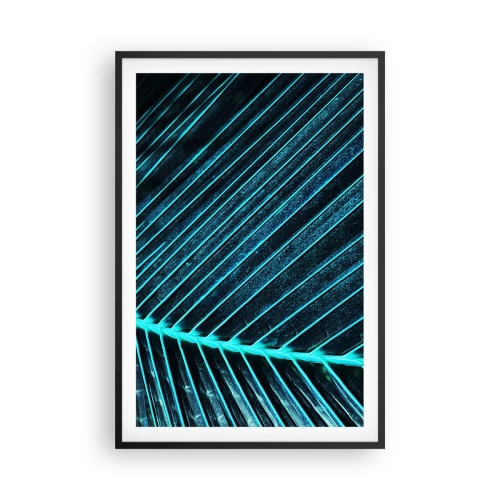 Plakat i sort ramme - Tekstur af grønt - 61x91 cm