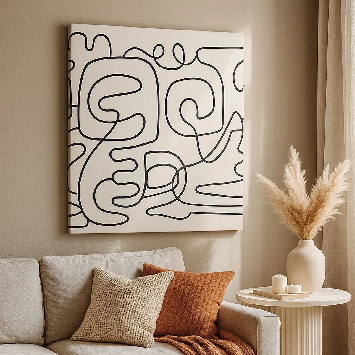 Lærredstryk - Billede på lærred - På sporet - 30x30 cm