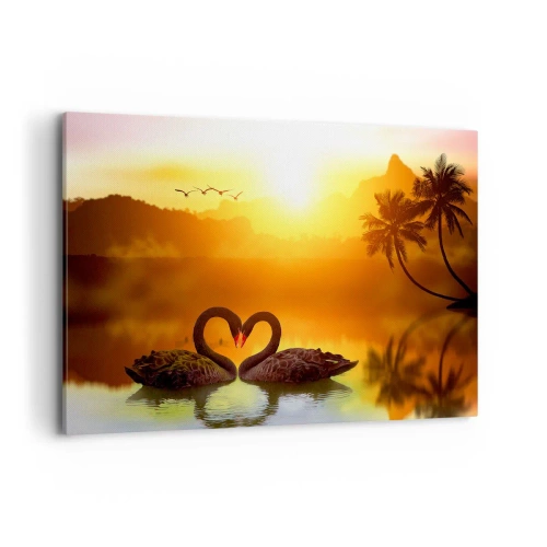 Lærredstryk - Billede på lærred - Alt til parring - 100x70 cm