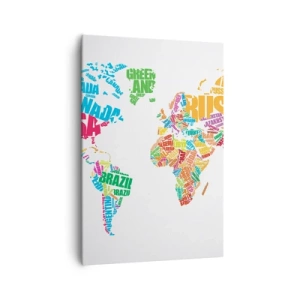 Lærredstryk - Billede på lærred - Jeg ønsker at vide alt - 70x100 cm