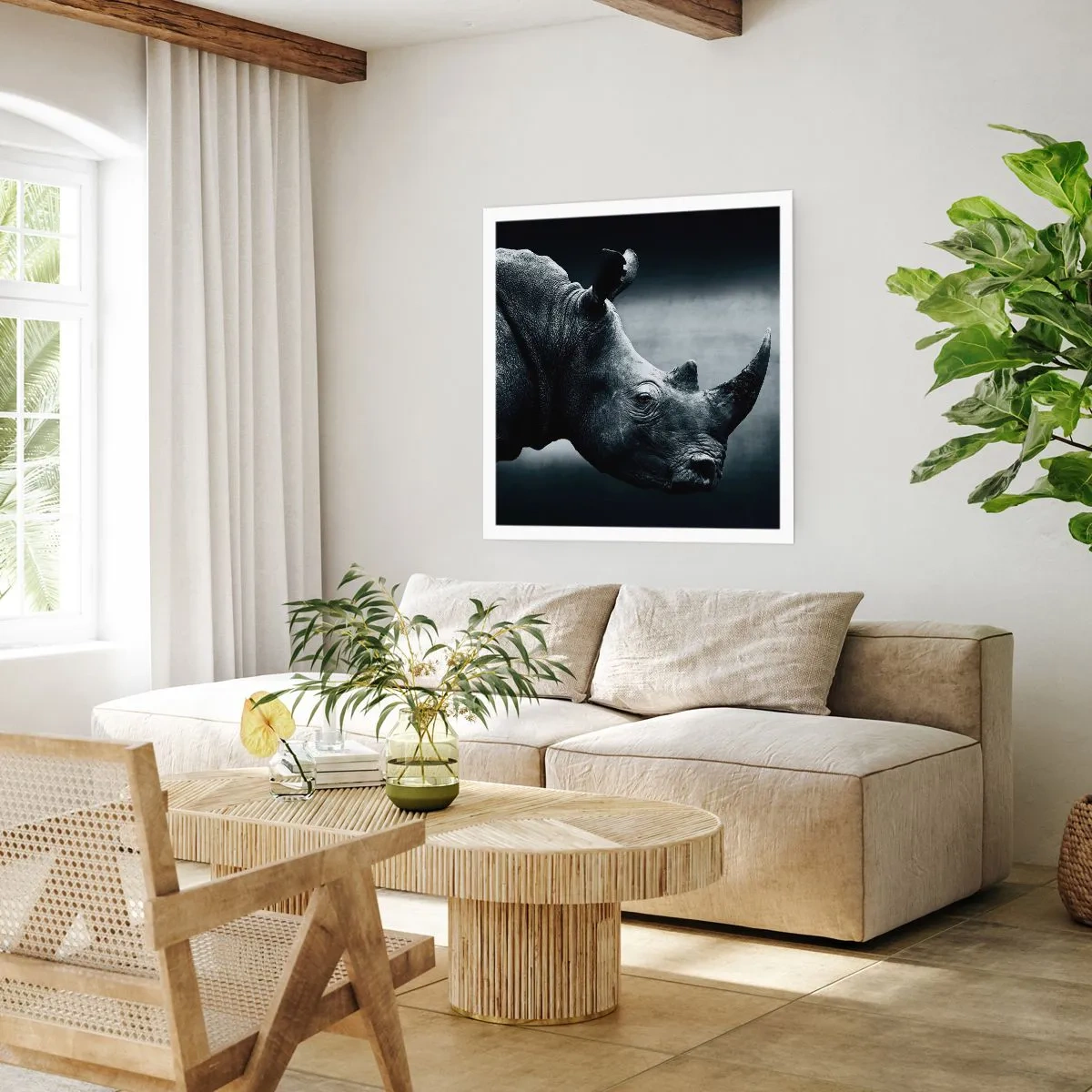 Plakat - Højre profil - 40x40 cm