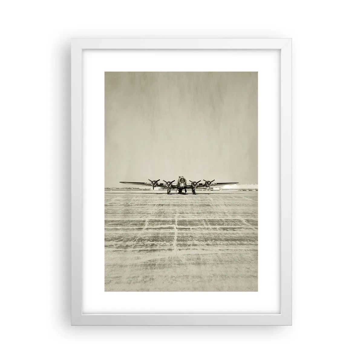 Plakat i hvid ramme - Som altid klar - 30x40 cm