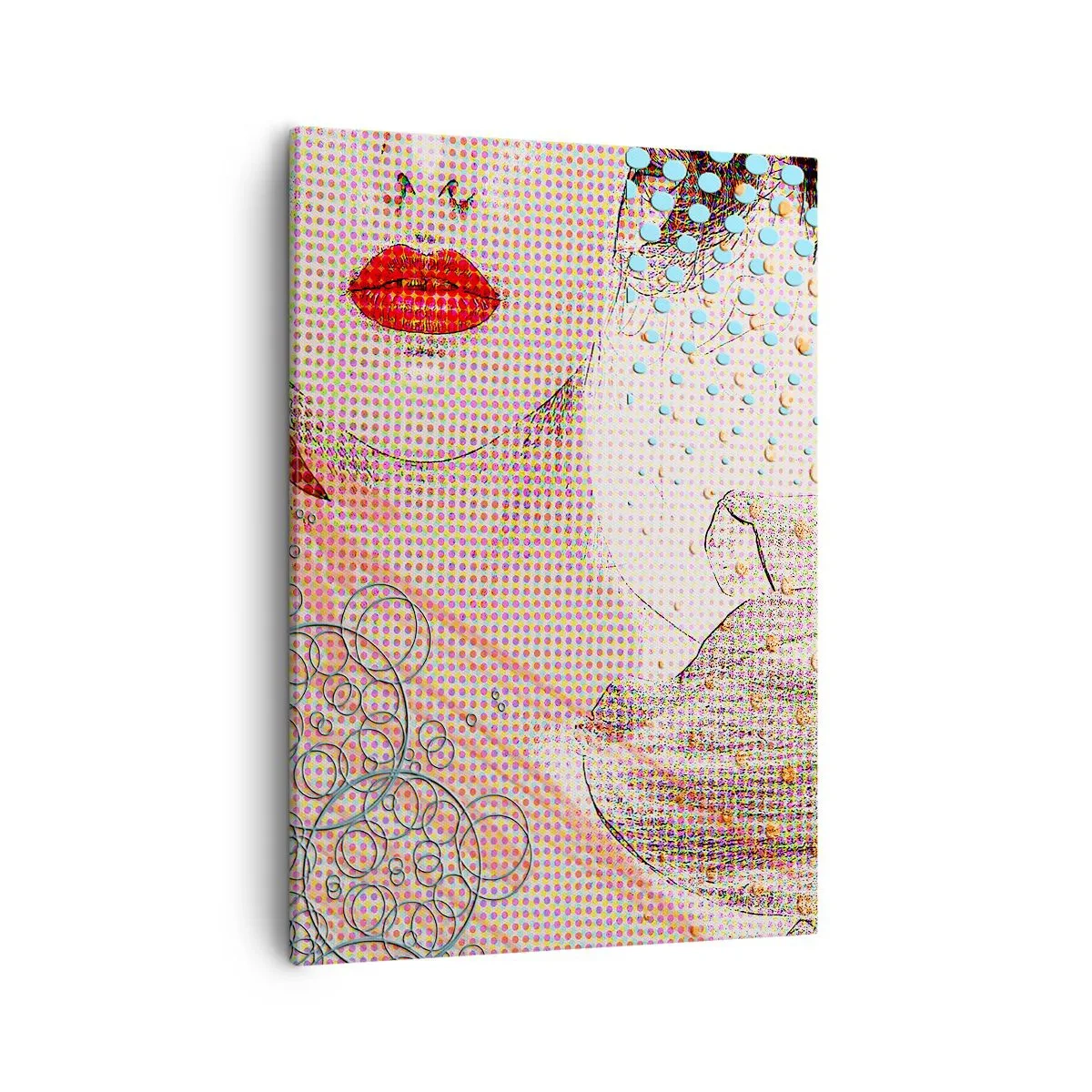 Lærredstryk - Billede på lærred - Tegneserieheroin - 50x70 cm