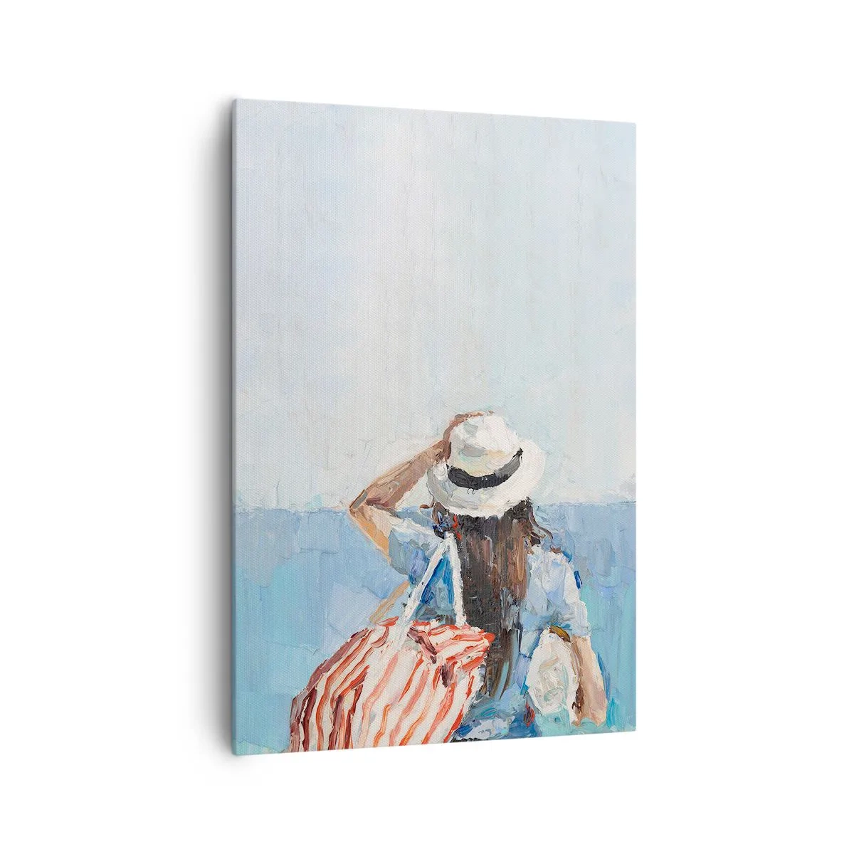 Lærredstryk - Billede på lærred - Velkommen på ferie - 70x100 cm