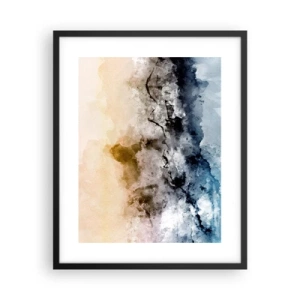 Plakat i sort ramme - Sænket i en tågesvirvel - 40x50 cm