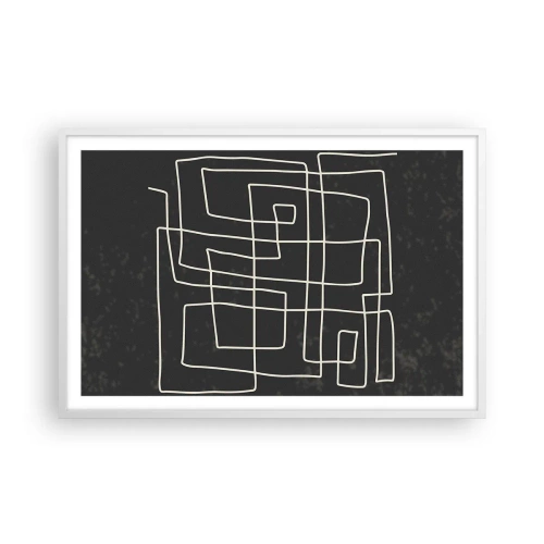 Plakat i hvid ramme - Ikke helt så enkel - 91x61 cm