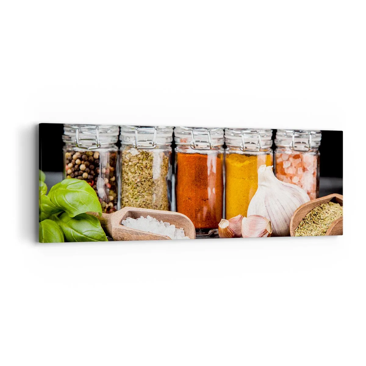 Lærredstryk - Billede på lærred - For at livet kan smages - 90x30 cm