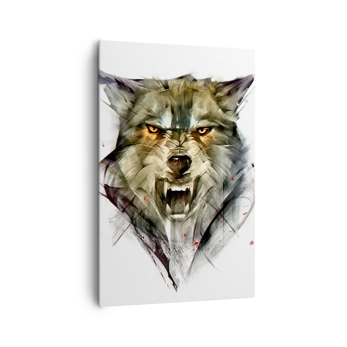 Lærredstryk - Billede på lærred - Ikke et skridt! - 80x120 cm