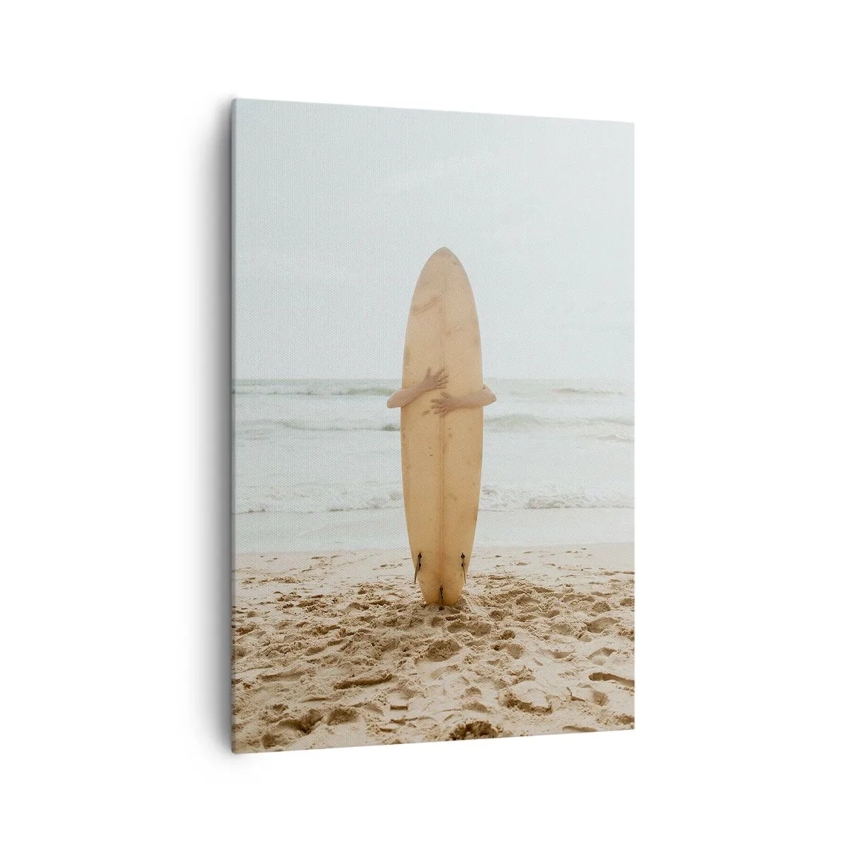 Lærredstryk - Billede på lærred - Af kærlighed til bølgerne - 70x100 cm