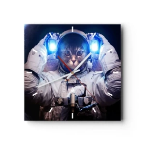 Vægur, Uret - Houston, I har et problem - 40x40 cm