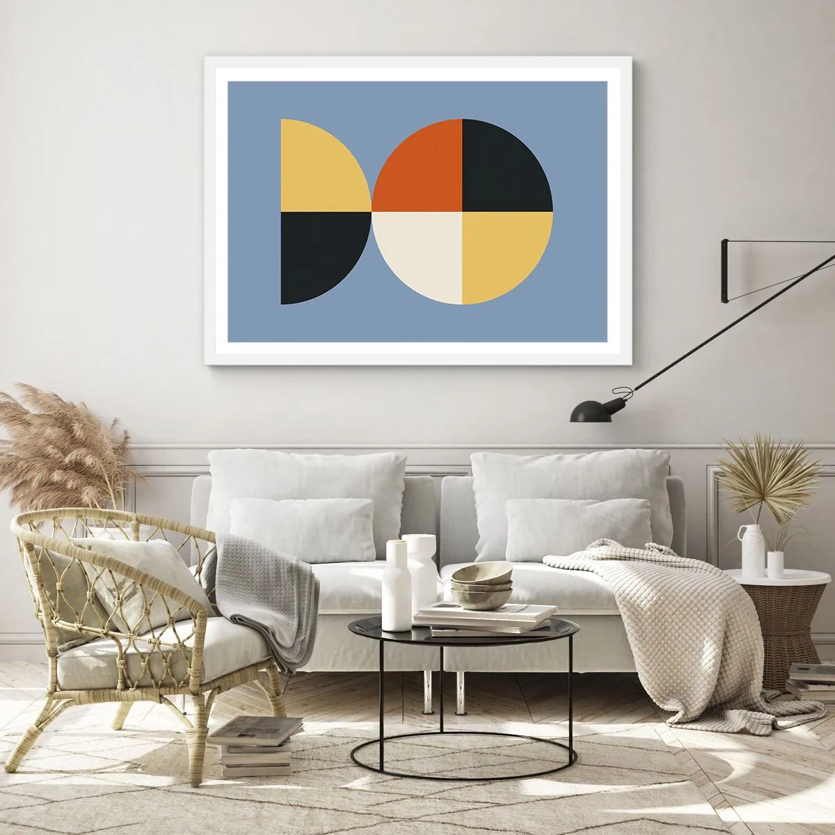 Plakat i hvid ramme - Se og tæl - 40x30 cm